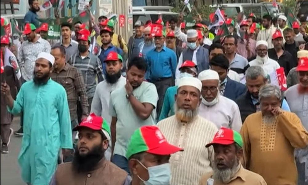প্রচারণার শেষ দিনে জাহাঙ্গীরের গণসংযোগ