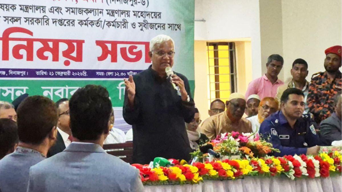 বিশৃঙ্খলা করার সুযোগ দেওয়া হবে না: সমাজকল্যাণমন্ত্রী