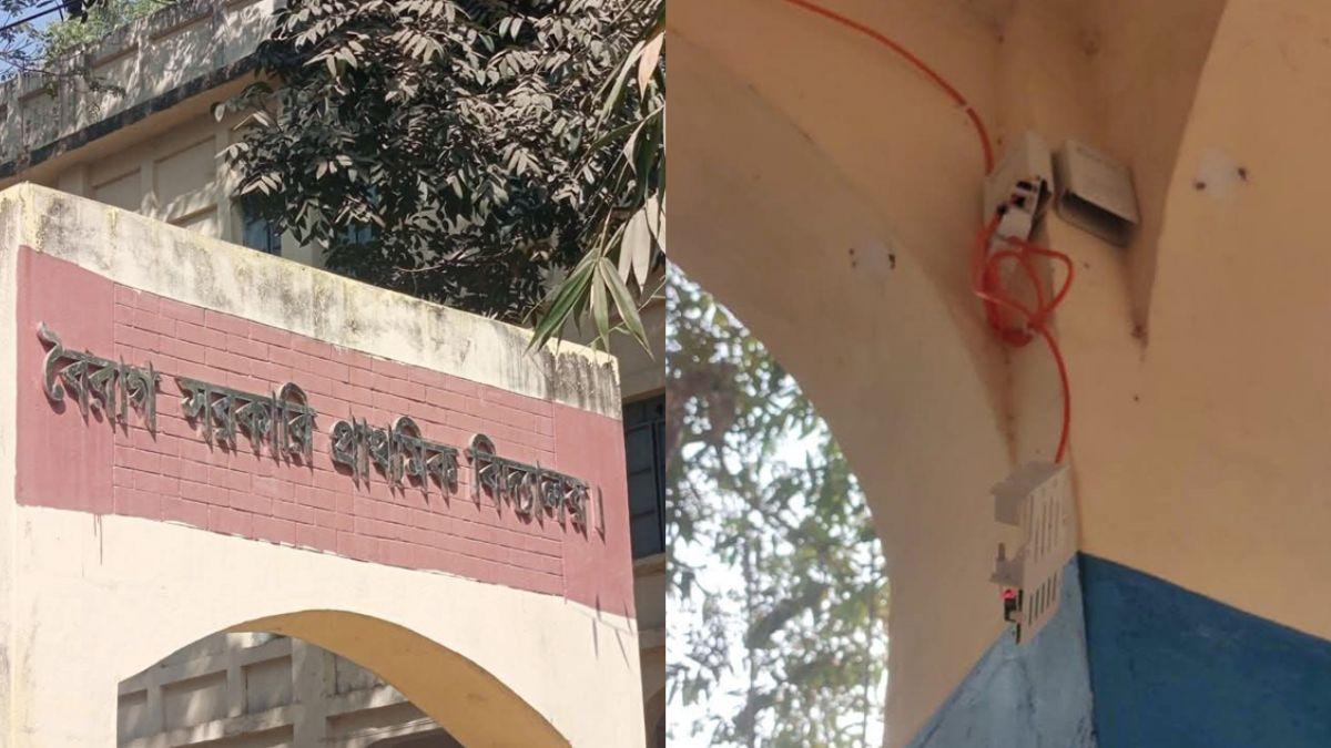 ভোটের আগেই কেন্দ্রের সিসি ক্যামেরায় দুর্বৃত্তের থাবা
