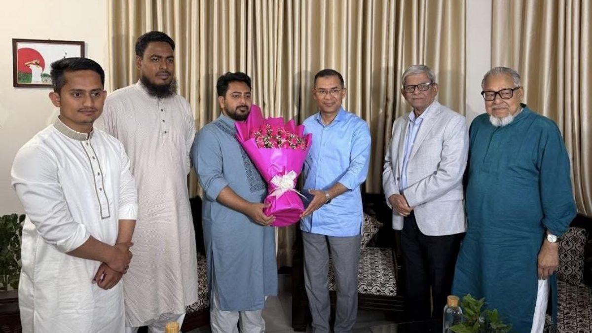 নাহিদের বাসায় তারেক রহমান