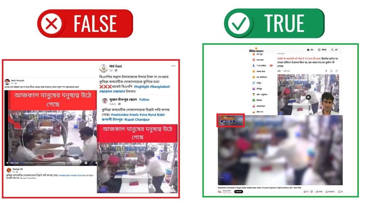 ভারতের গোয়ার ভিডিওকে বিএনপির সন্ত্রাসী হামলা বলে অপপ্রচার