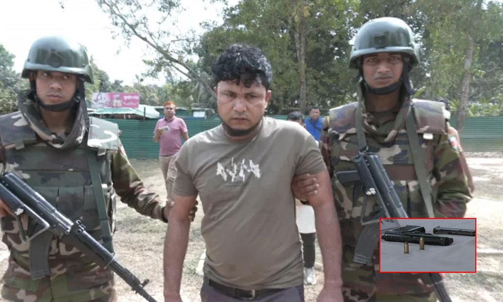 কক্সবাজারে আরসা কমান্ডার আটক, অস্ত্র-গুলি উদ্ধার