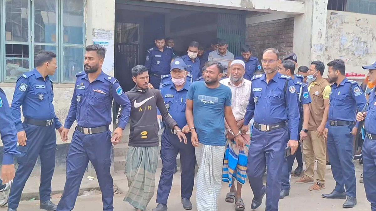 নরসিংদীতে ধর্ষণ ও হত্যা : আটদিনের রিমান্ডে ৭ আসামি