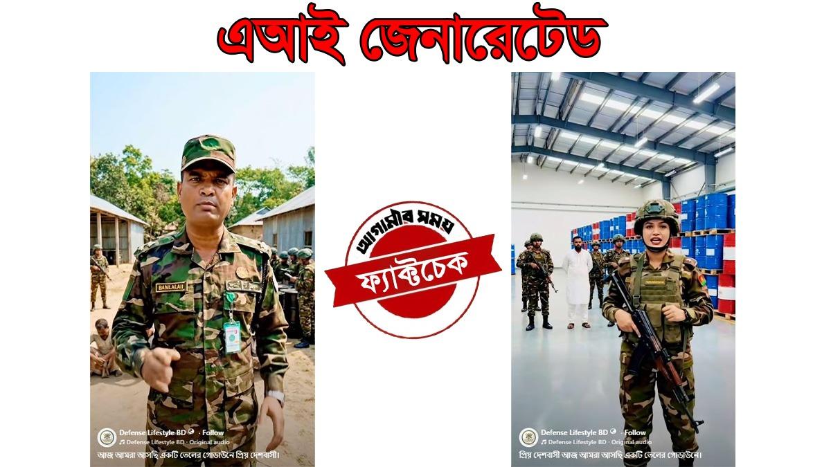 তেলের গোডাউন ও নকল ডিম  কারখানায় 'সেনা অভিযানের' ভিডিও গুলো এআই