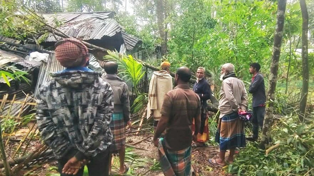 কালবৈশাখীর তাণ্ডবে কমলগঞ্জে ব্যাপক ক্ষয়ক্ষতি, ১২২ ঘর বিধ্বস্ত