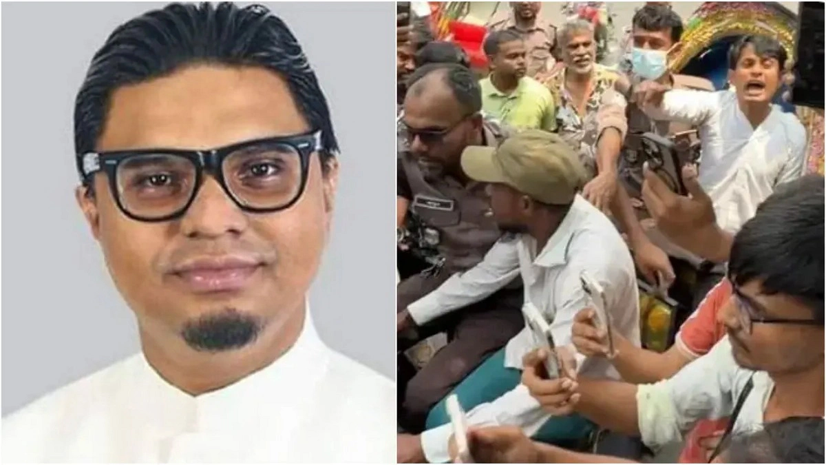 রাশেদ প্রধানের বাসার সামনে বিক্ষোভ, পিএস আটক