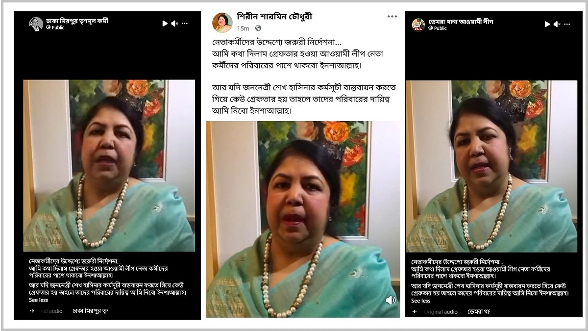 সত্যিই কি আওয়ামী লীগ নেতা-কর্মীদের দায়িত্ব নেওয়ার কথা বললেন সাবেক স্পিকার?