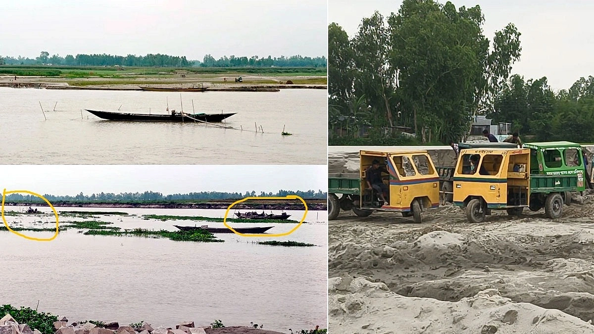 অবৈধ বালু উত্তোলনে হুমকির মুখে বাঁধ