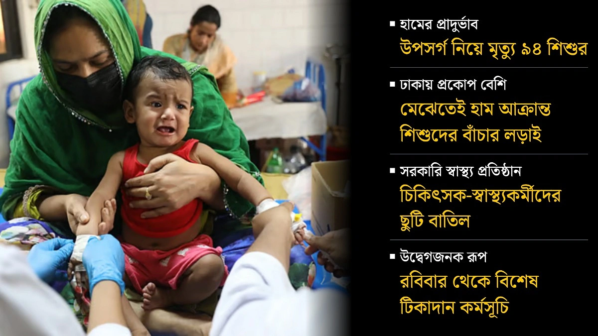 হাম নিয়ে হিমশিমে হাসপাতাল