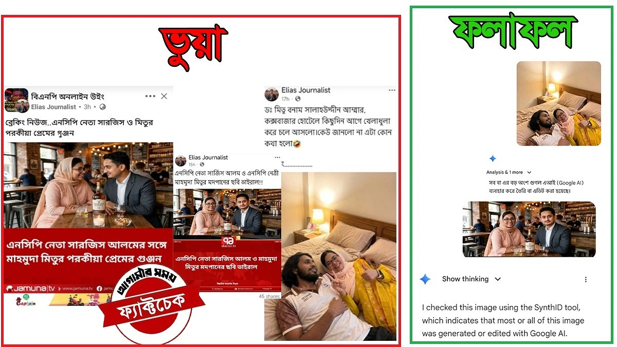 যেভাবে চরিত্র হননের শিকার হলেন সারজিস, মিতু ও আম্মার