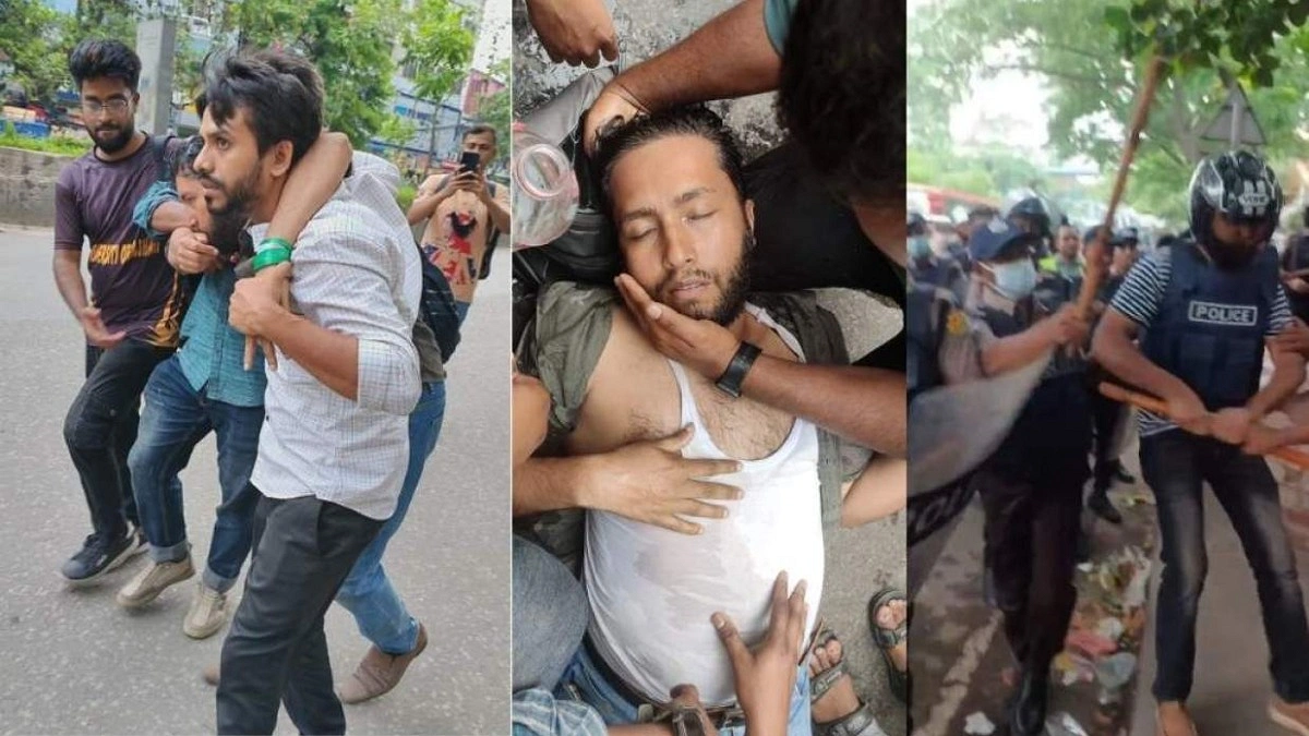 প্রাথমিকের চাকরিপ্রত্যাশীদের ওপর লাঠিচার্জ