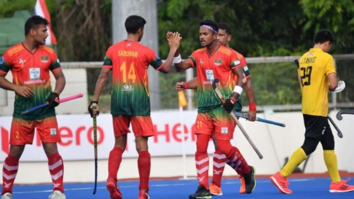 এশিয়ান গেমস অভিযানে ব্যাংককে হকি খেলোয়াড়রা