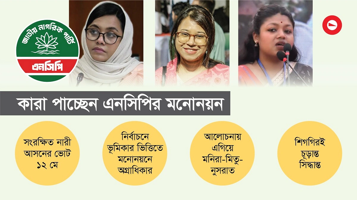 একটি নয়, এনসিপির নজর সংরক্ষিত ৩ আসনে