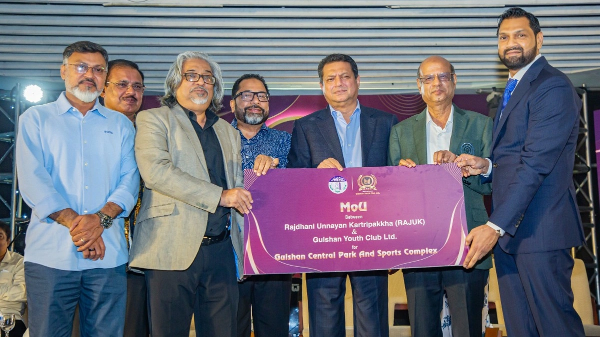 গুলশান সেন্ট্রাল পার্ক পরিচালনায় রাজউক ও গুলশান ইয়ুথ ক্লাবের সমঝোতা স্মারক স্বাক্ষর