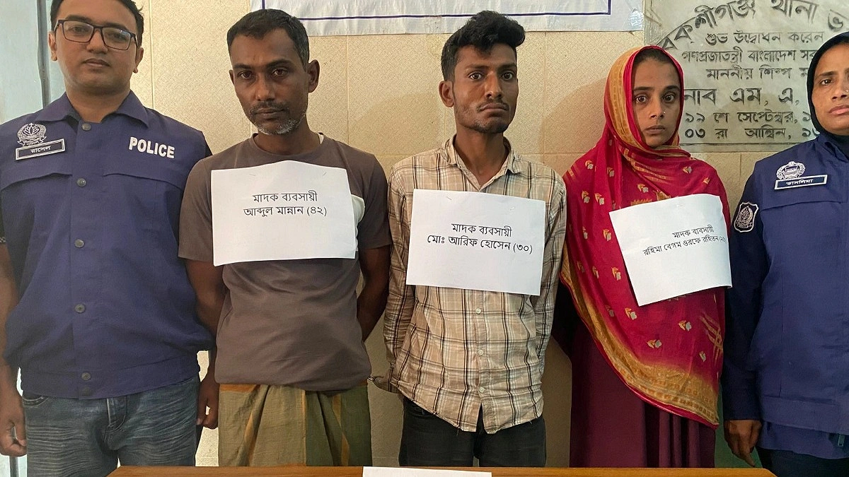জামালপুরে ইয়াবাসহ আটক তিন মাদক কারবারি