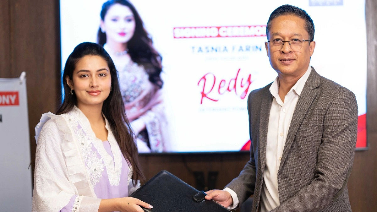 রেডি ডিটারজেন্টের ব্র্যান্ড অ্যাম্বাসেডর থাকছেন তাসনিয়া ফারিন