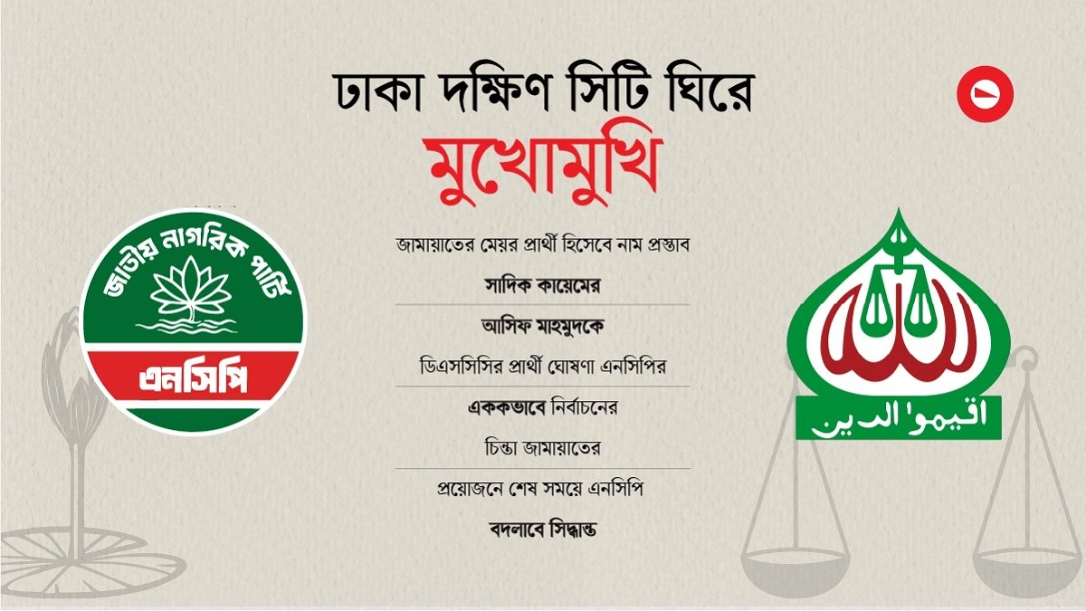 জোটসঙ্গী নাকি প্রতিপক্ষ হবে জামায়াত-এনসিপি
