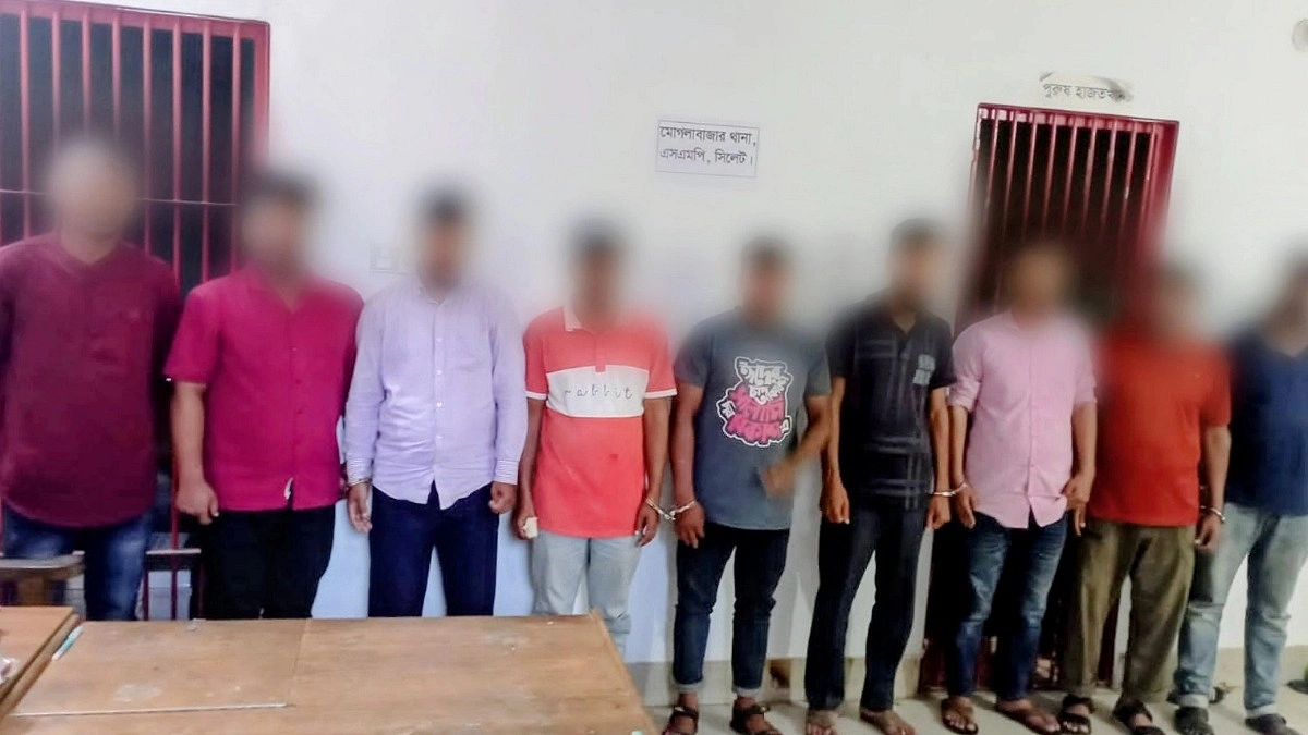 সিলেটে প্রাইভেট কার থেকে ৫০ লাখ টাকা ছিনতাই, গ্রেপ্তার ৯