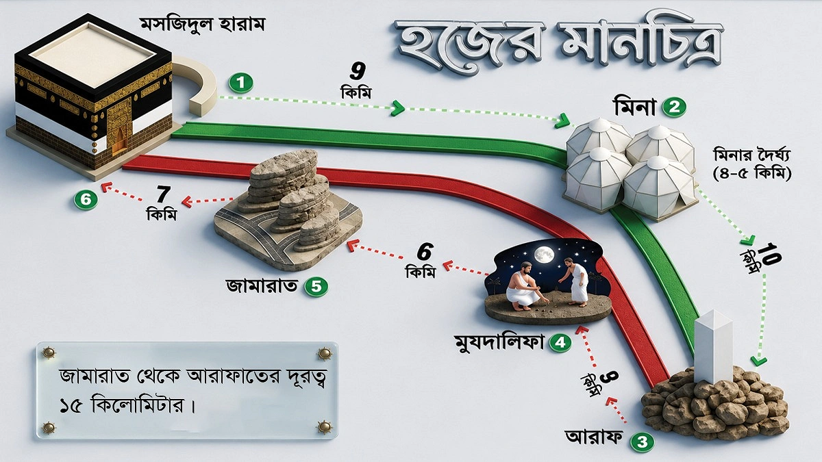 পবিত্র হজ ২০২৬ এর ধারাবাহিক আমলগুলো