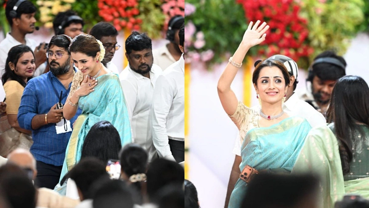 ঘনিষ্ঠ বন্ধুর শপথে কী সাজে এসেছিলেন তৃষা