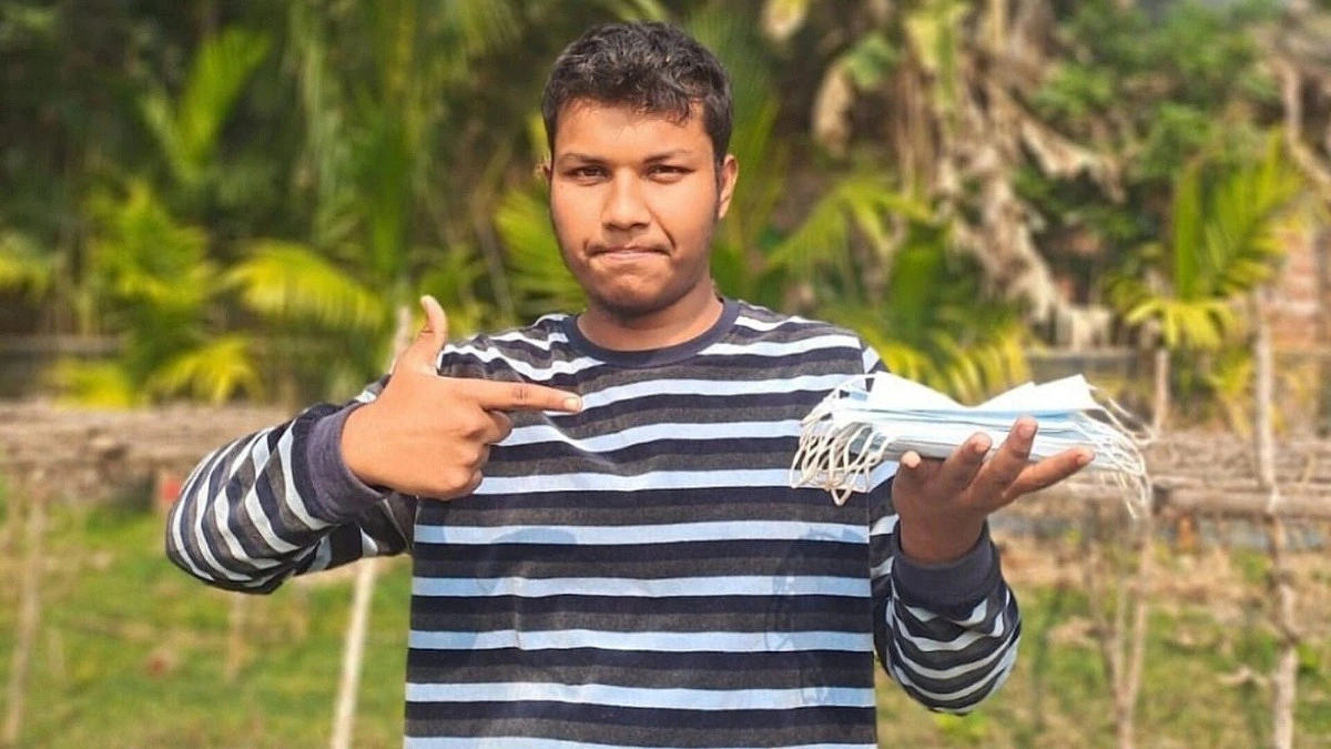 চোখ বেঁধে দ্রুততম সময়ে মাস্ক পরে গিনেস বুকে পিরোজপুরের সিফাত