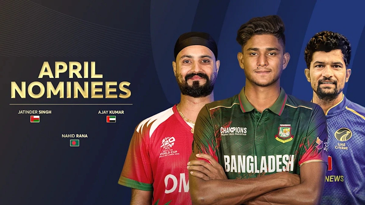 আইসিসির মাস সেরার মনোনয়ন পেলেন নাহিদ রানা