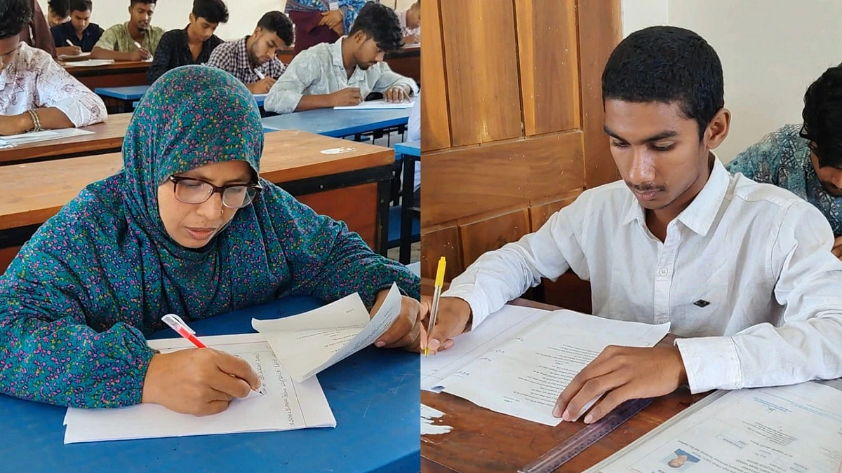 নাটোরে একসঙ্গে এসএসসি পরীক্ষা দিচ্ছেন মা-ছেলে