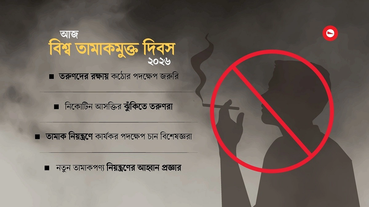 তরুণদের রক্ষায় তামাকের বিরুদ্ধে কঠোর পদক্ষেপ জরুরি