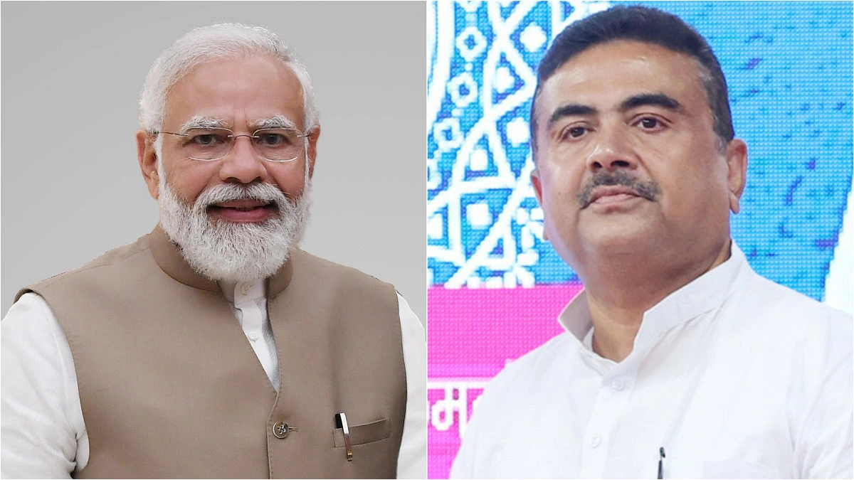 মোদির পদ্মফুল ফোটালেন শুভেন্দু