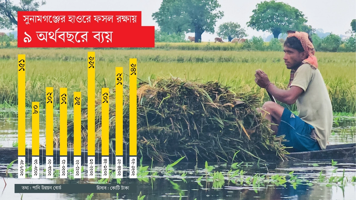 বাঁধে বিপুল ব্যয়, তবু ডুবছে ফসল