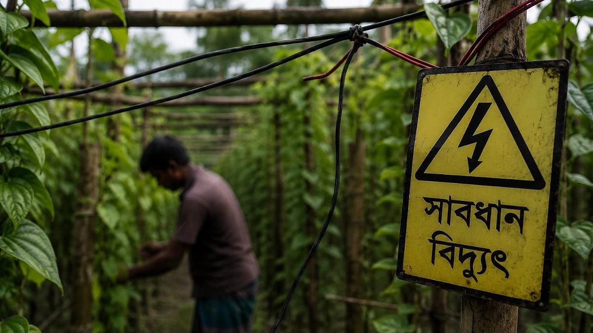 ভোলায় বিদ্যুৎস্পৃষ্টে তরুণ পানচাষির মৃত্যু