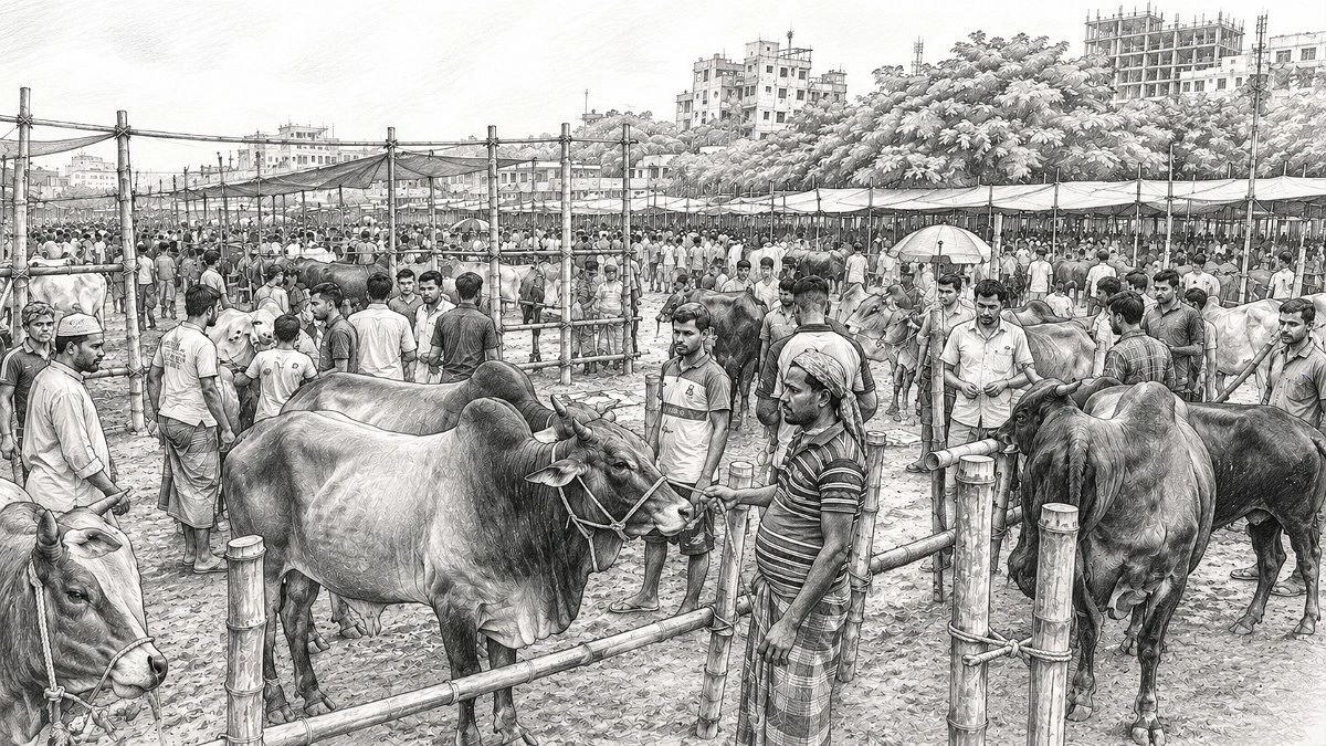 কোরবানির হাটে বাংলাদেশের জীবনচিত্র