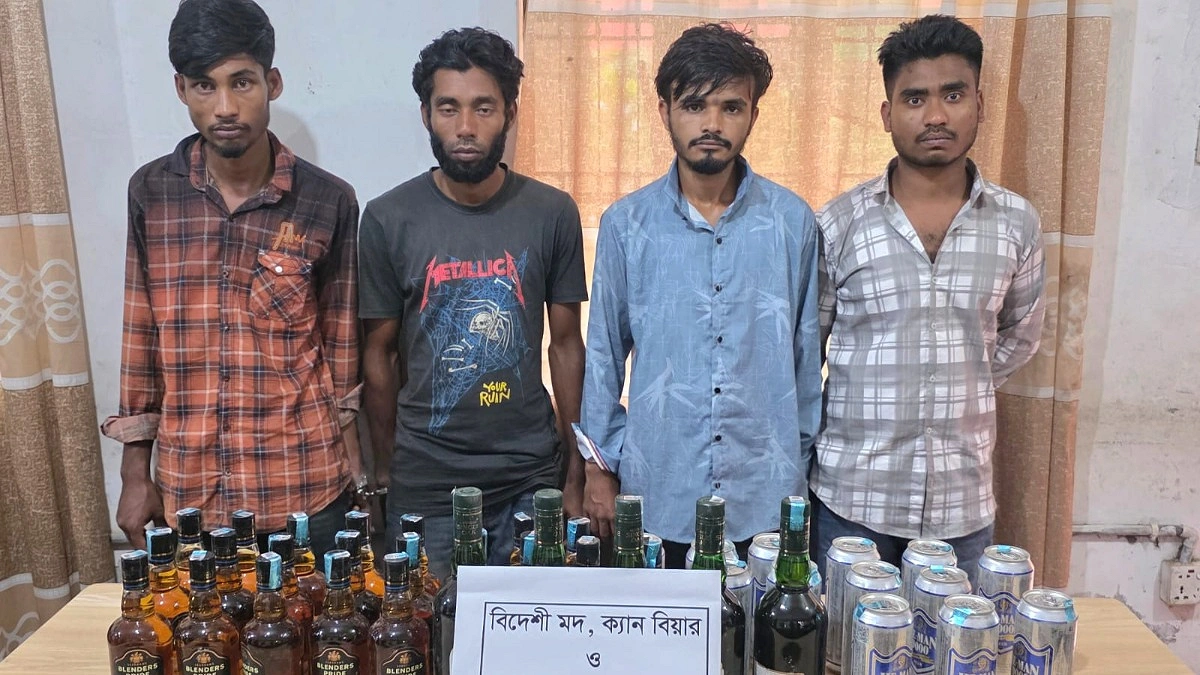 নাঙ্গলকোটে মদ-গাঁজাসহ ৭ মাদক কারবারি আটক