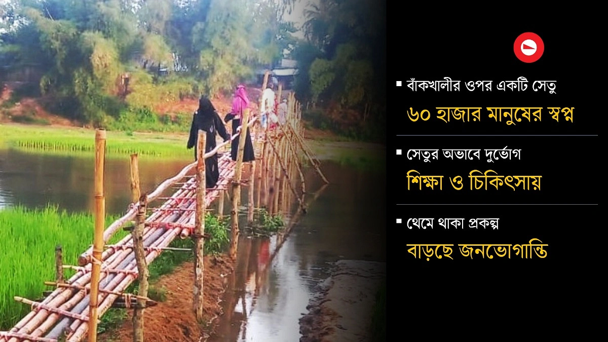 একটি সেতুর অপেক্ষায় ৬০ হাজার মানুষ