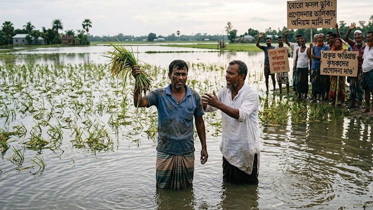 ক্ষতিগ্রস্ত কৃষকের নাম নেই তালিকায়