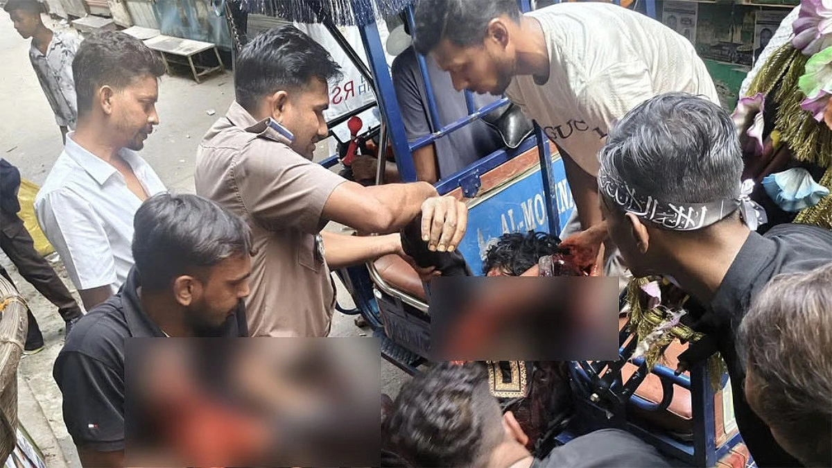 তাজিয়া মিছিলে অংশ নেওয়া এক যুবককে কুপিয়ে হত্যা