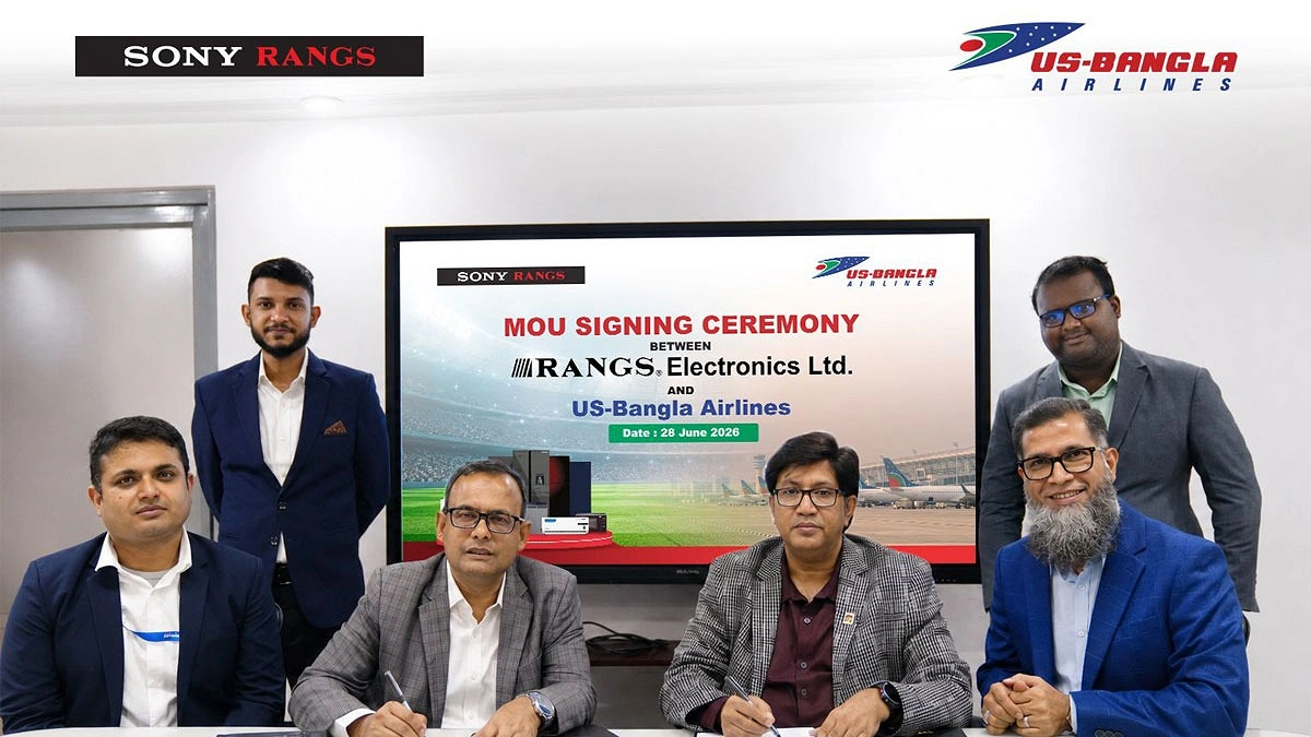 ইউএস-বাংলা এয়ারলাইন্স ও র‍্যাংগস ইলেকট্রনিক্সের চুক্তি