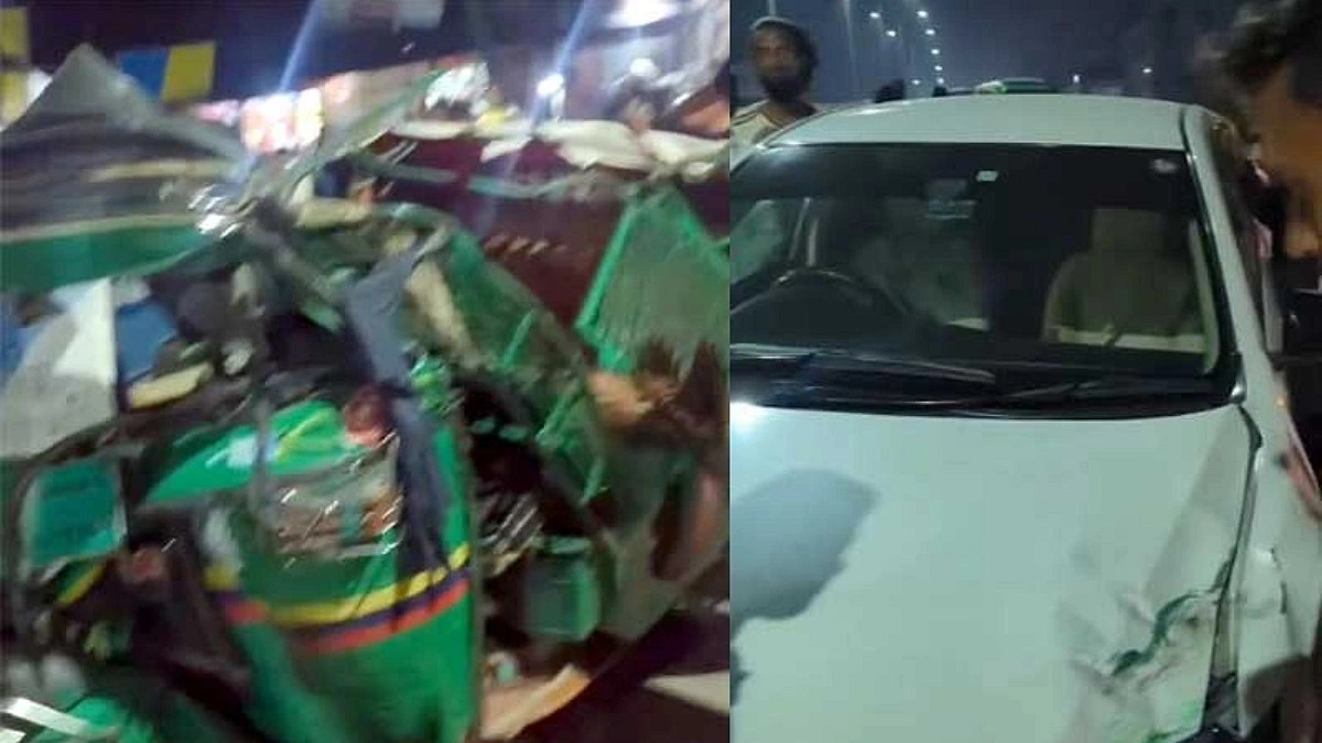 অটোরিকশায় প্রাইভেট কারের ধাক্কা, প্রাণ গেল শিশুর