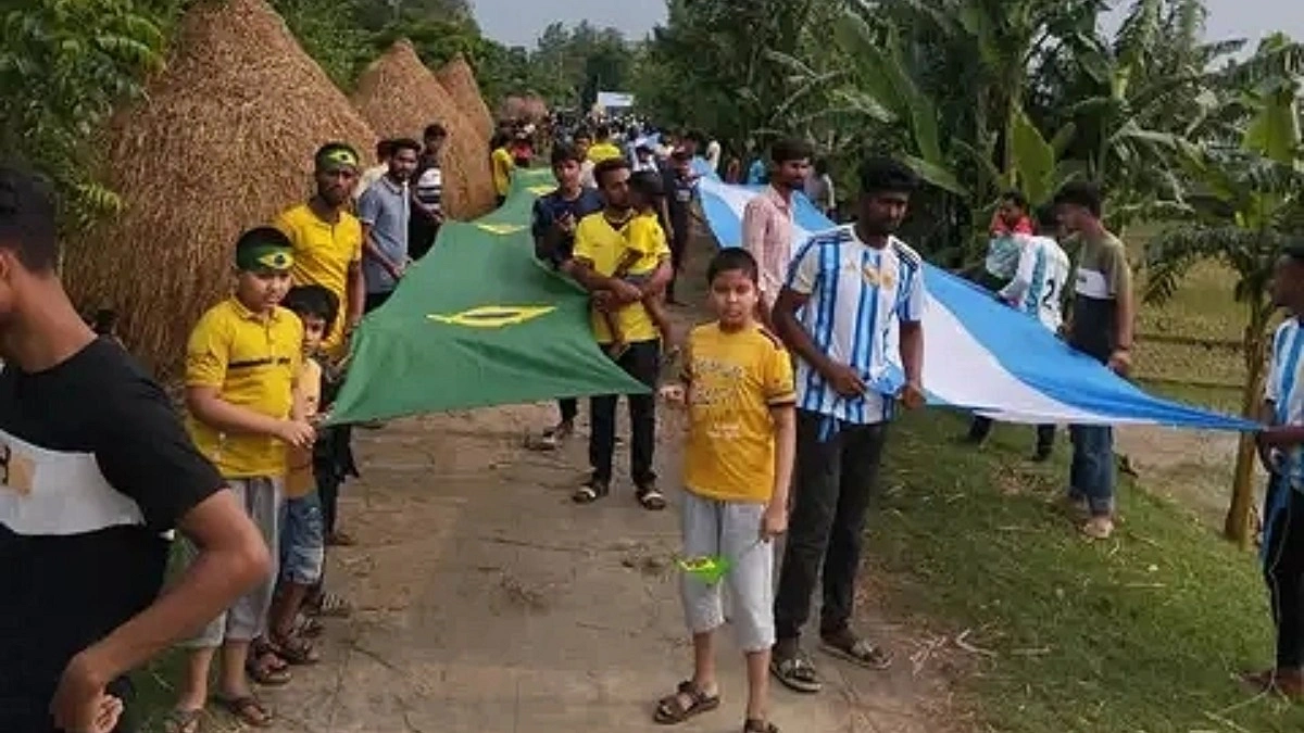 ব্রাজিলের ৩০০, আর্জেন্টিনার ২০০ হাত পতাকার শোভাযাত্রা