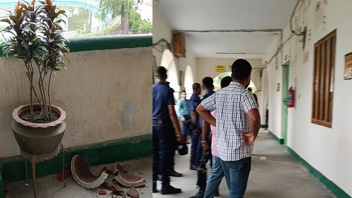 ডিসি কার্যালয়ে বিএনপির দুই নেতার হাতাহাতি