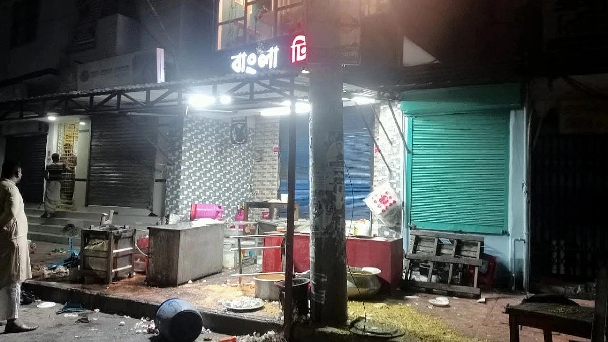 রেস্তোরাঁয় খাবারের বিল নিয়ে সংঘর্ষ, ককটেল বিস্ফোরণে আহত পুলিশ