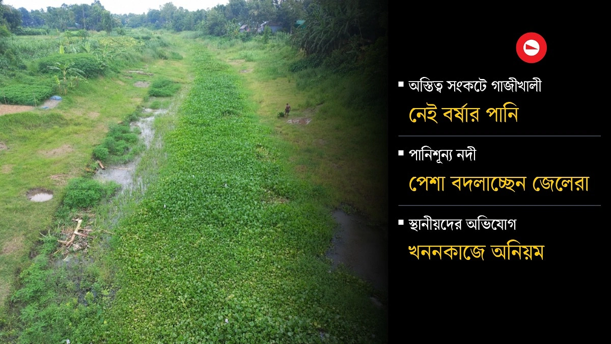 ১৬ কোটি টাকার খননেও পানিশূন্য গাজীখালী নদী