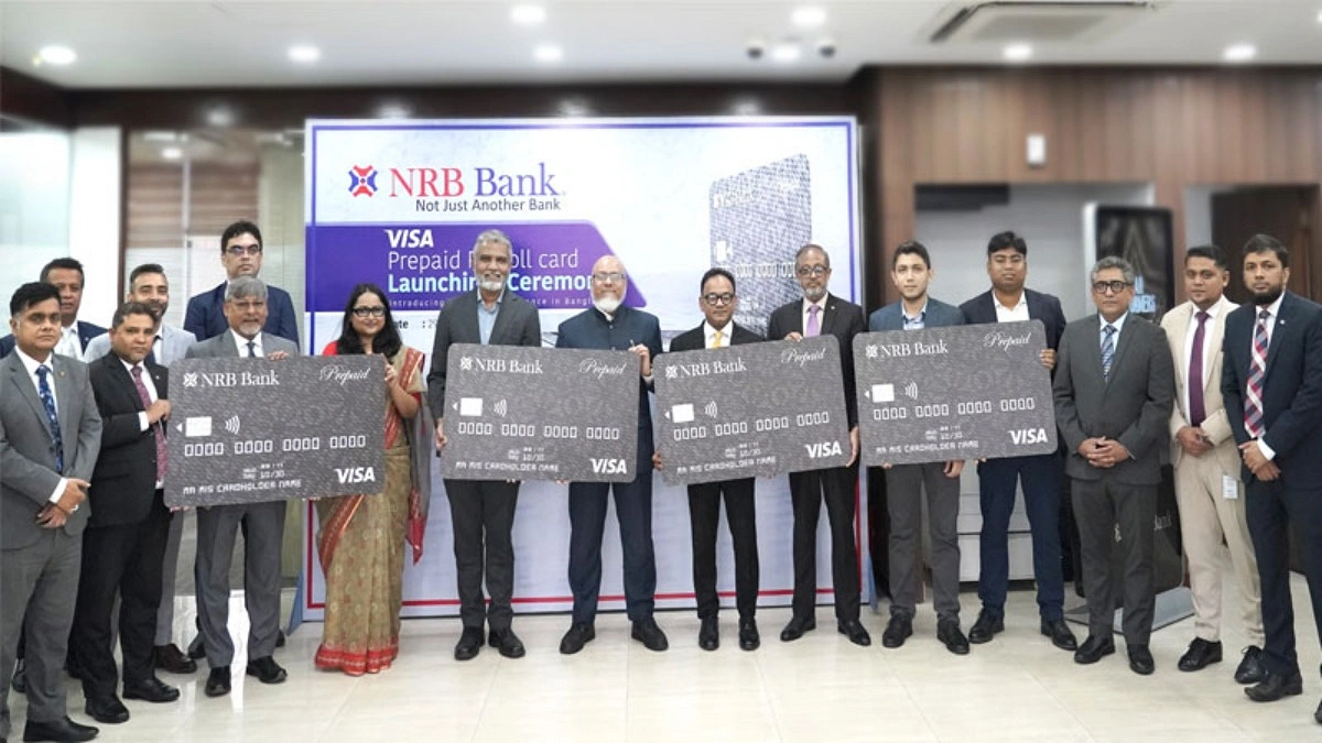 দেশে প্রথম ভিসা প্রিপেইড পে-রোল কার্ড চালু করল এনআরবি ব্যাংক