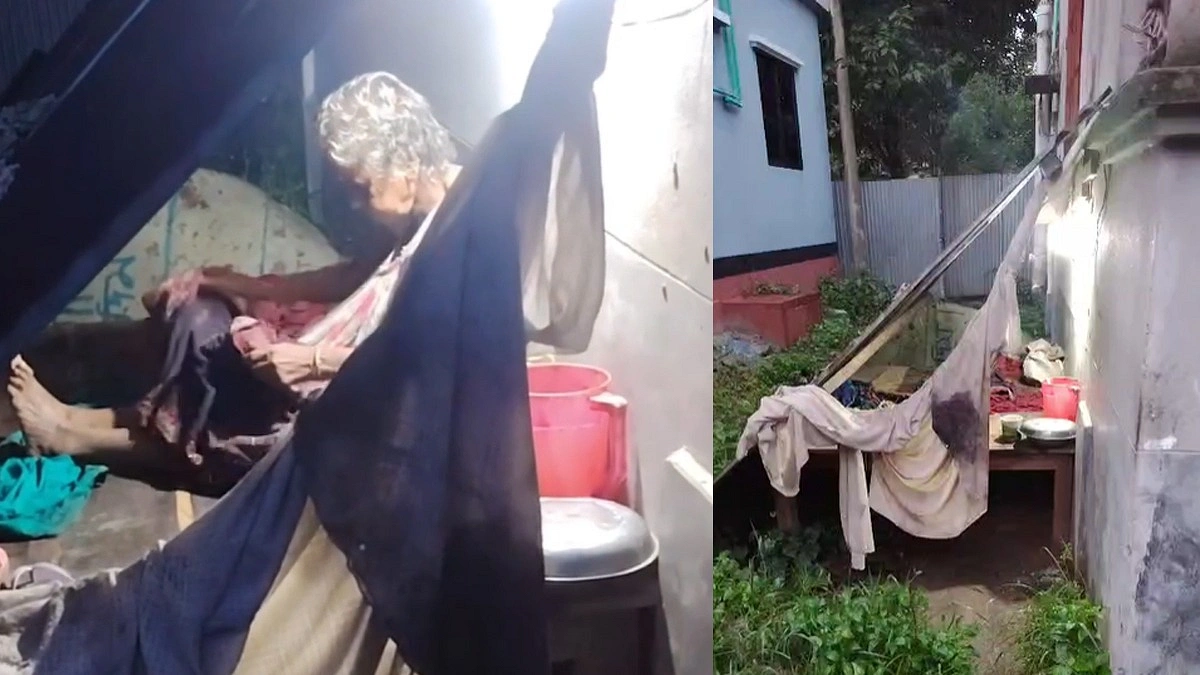 ভুল স্বীকার করে ঝুপড়ি থেকে বৃদ্ধা মাকে দালানে তুললেন ছেলেরা