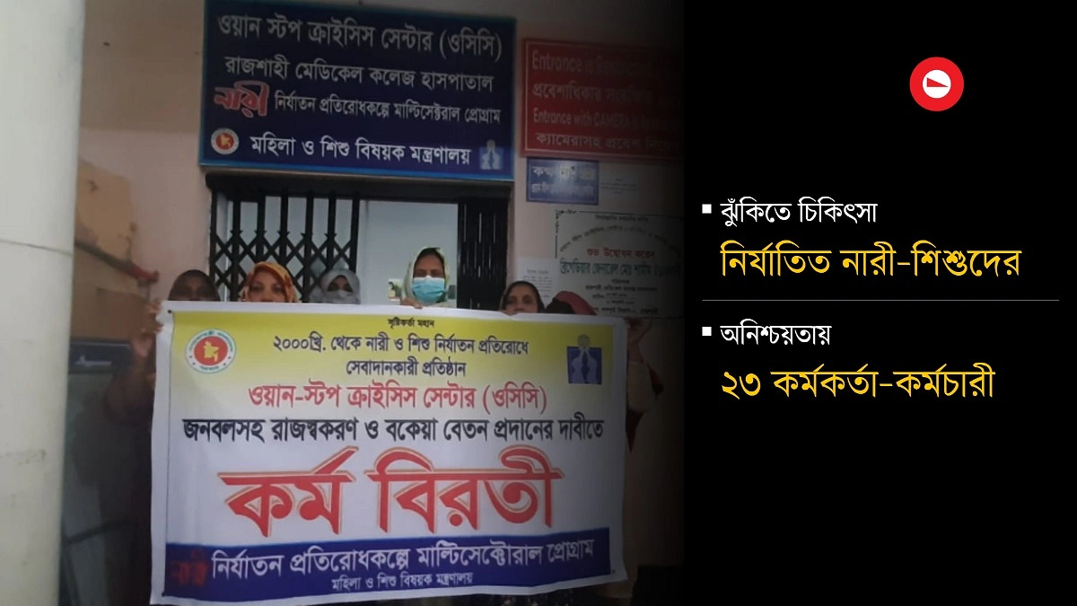 নির্যাতিতদের পাশে দাঁড়িয়েও ৭ মাস বেতনহীন সেবাদাতারা