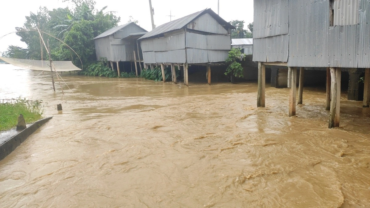 পাহাড়ি ঢলে শেরপুরের নিম্নাঞ্চল প্লাবিত