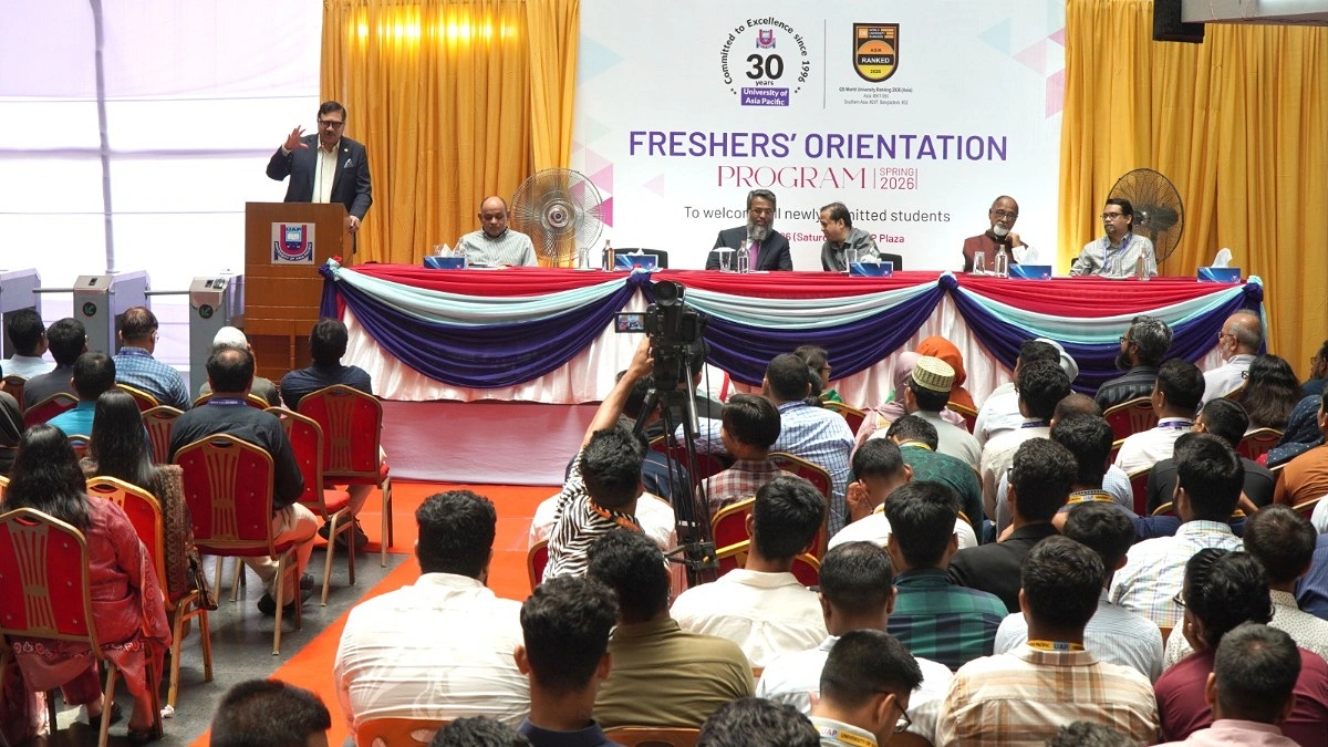 ইউনিভার্সিটি অব এশিয়া প্যাসিফিকে স্প্রিং-২০২৬ শিক্ষার্থীদের নবীনবরণ