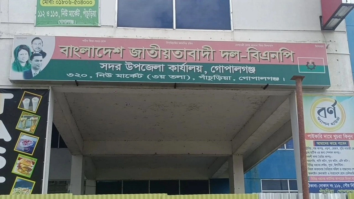 গোপালগঞ্জে বিএনপির কমিটি বিলুপ্ত ঘোষণা