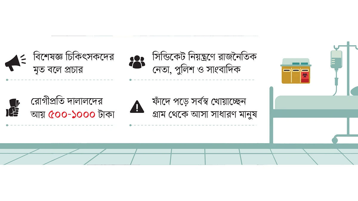 দালাল রোগে ভুগছে হাসপাতাল
