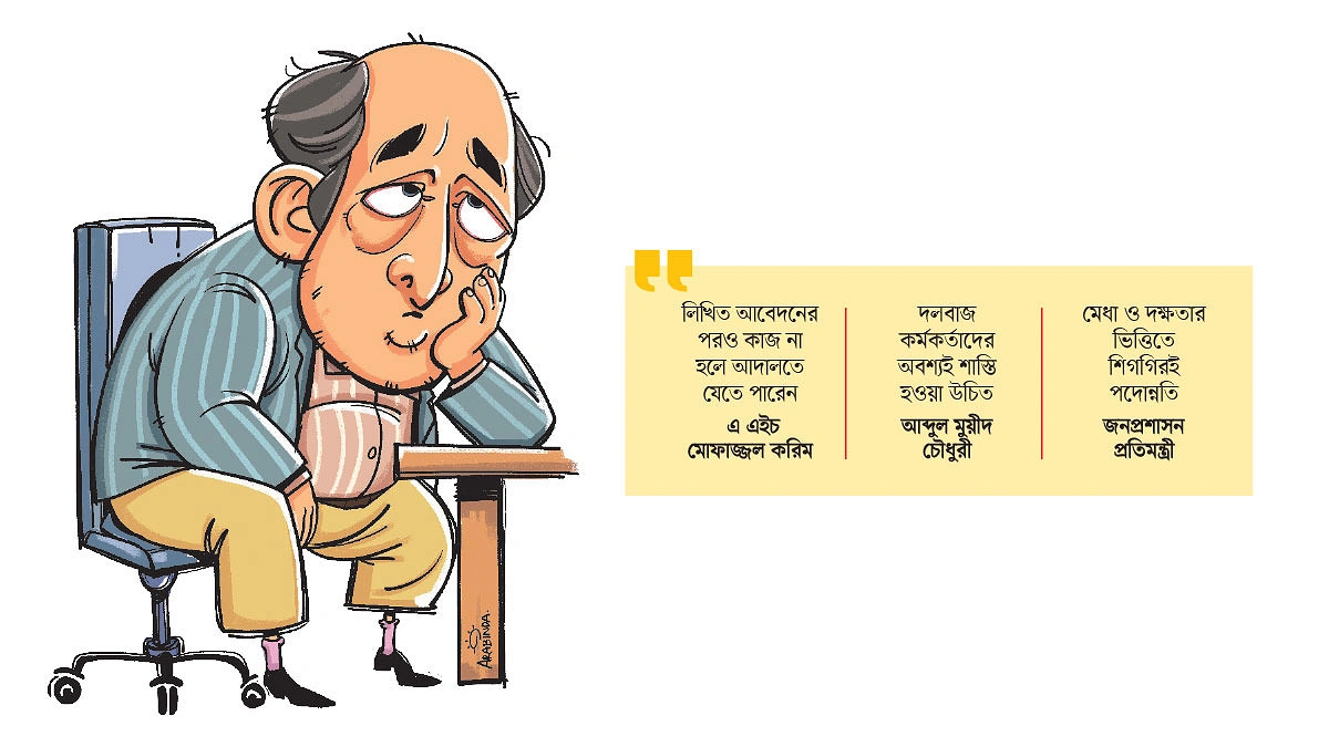 ‘কপালে ভাঁজ’ প্রশাসনের হাজার কর্মকর্তার